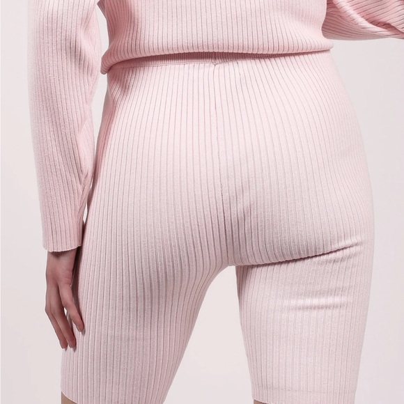 Brunette the Label Ribbed Biker Short - Pink - Picture 5 of 5